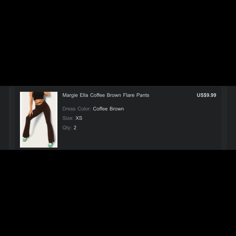 CROSS FLARE PANTS